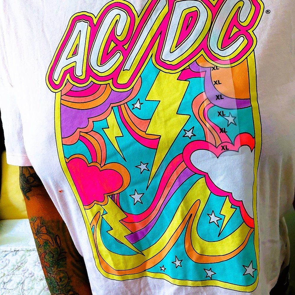 Pink AC/DC shirt